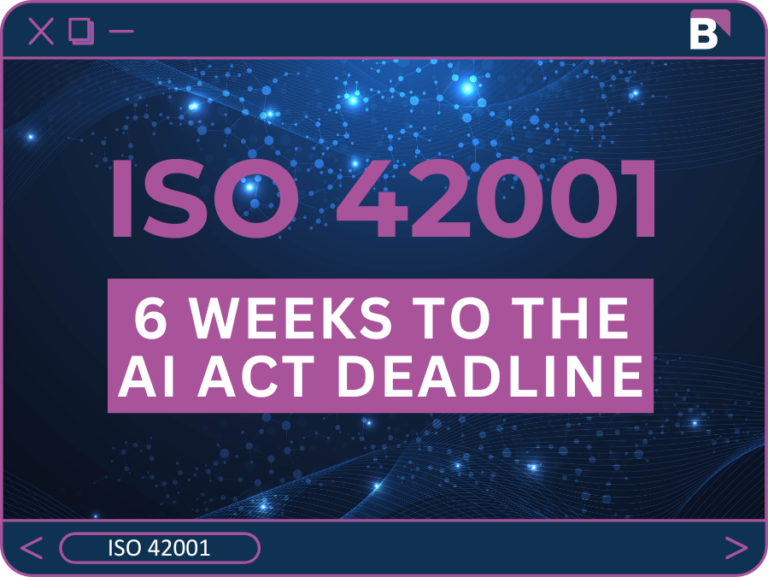 The EU AI Act’s February 2025 Deadline Is Six Weeks Away. ISO 42001 Is Your Starting Point.